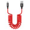 AGVEE 2 Pack 3ft Coiled Short USB to USB-C Charging Cable [USB-IF Certified] 3A Fast Charger Cord in Car for iPhone 16/15 CarPlay, Galaxy S25 S24 S23 S22 S21 S10 S9 S8, Google Pixel, Black