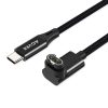 AGVEE 2 Pack 90 Degree Angled Braided USB C Charger Cable Charing Cord for Garmin Watch