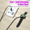 AGVEE 2 Pack 90 Degree Angled Braided USB C Charger Cable Charing Cord for Garmin Watch