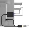 AGVEE 1.6ft Splitter Power Cable with Dual USB Extender for TV Stick (FireStick) & Led Light Strips, Black